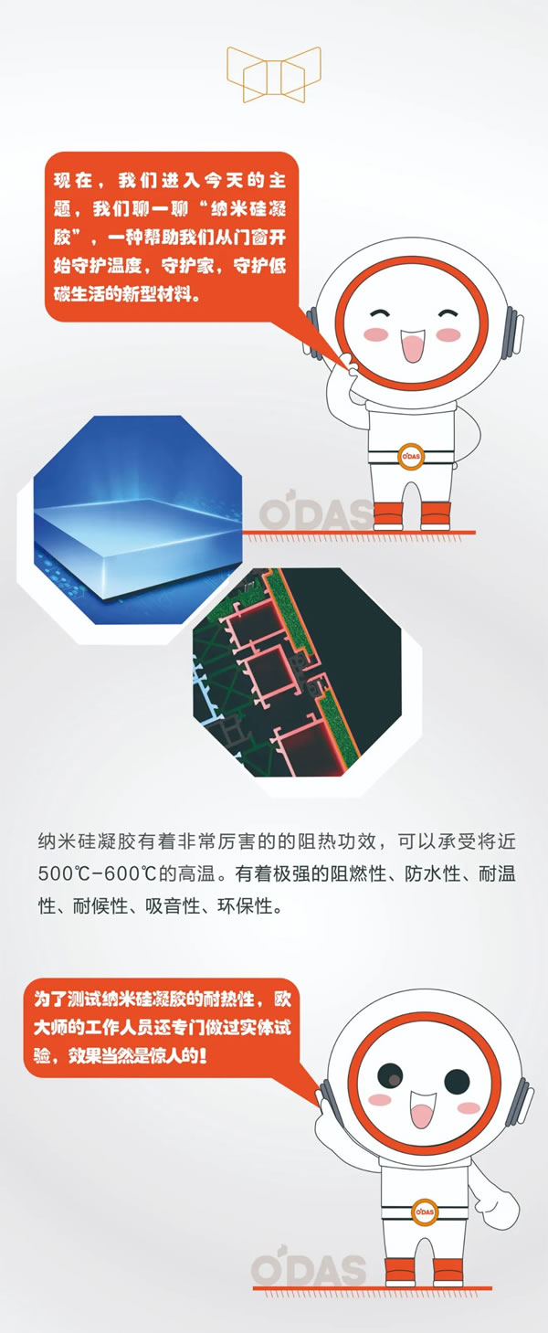 欧大师隔热门窗|小O带你深入了解纳米硅凝胶